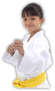 confident martial arts child